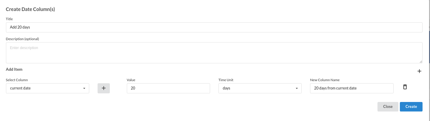 add date
